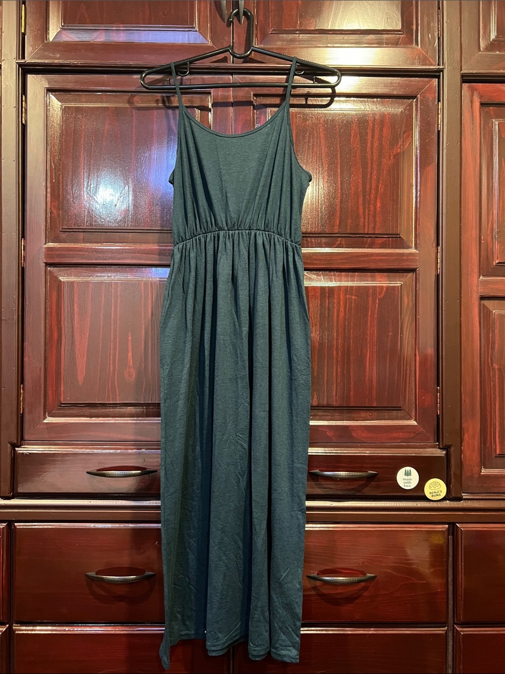 Everyday Dark Blue Spaghetti-Strap Maxi Dress
